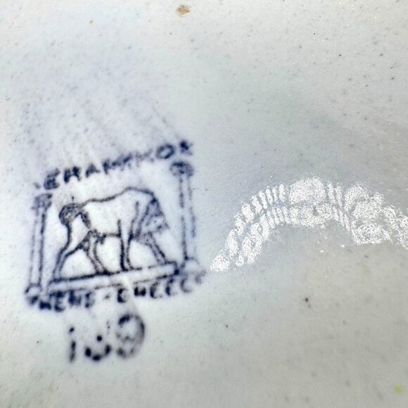 Vintage Chandris America Lines Turquoise Ceramic Ashtray Flag Cruise Line MCM 60 - Picture 6 of 8